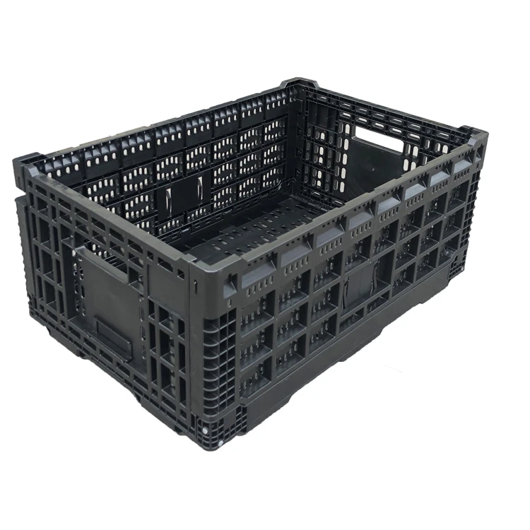 Plastic Foldable Crates Turnover Vegetable Fruit Crate Moving Boxes