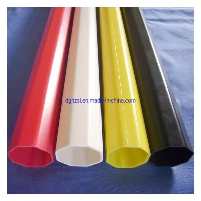 Plastic PVC Extrusion Octagonal Tube with Good Quality