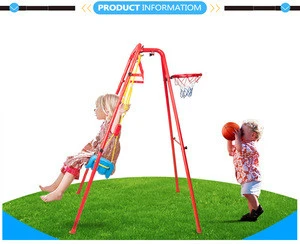 Plastic toys baby swing toy swings with basketball hoop