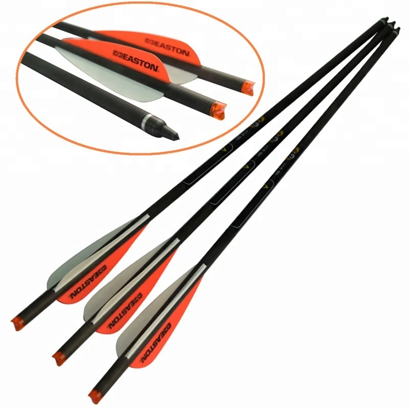 Plastic Vane Arrow Screw Field Point Archery Bow Outdoor Hunting 20" Carbon Crossbow Bolt