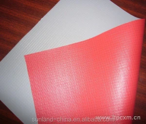 100% Polyester Plain Woven PVC Raincoat Fabric Waterproof PVC Coated Car Tarpaulin