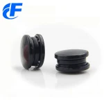 Popular cheap plastic bags four parts double cap black combustion proof plastic 10mm snap button