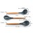 Import Popular on amazon Printed Logo Wood Handle Cookware kitchen tools Cooking gadgets Silicone Utensils Set from China
