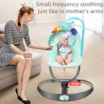 Portable And Safety Baby Crib Bedding Set Wood Swing Cradle Bed With Storage