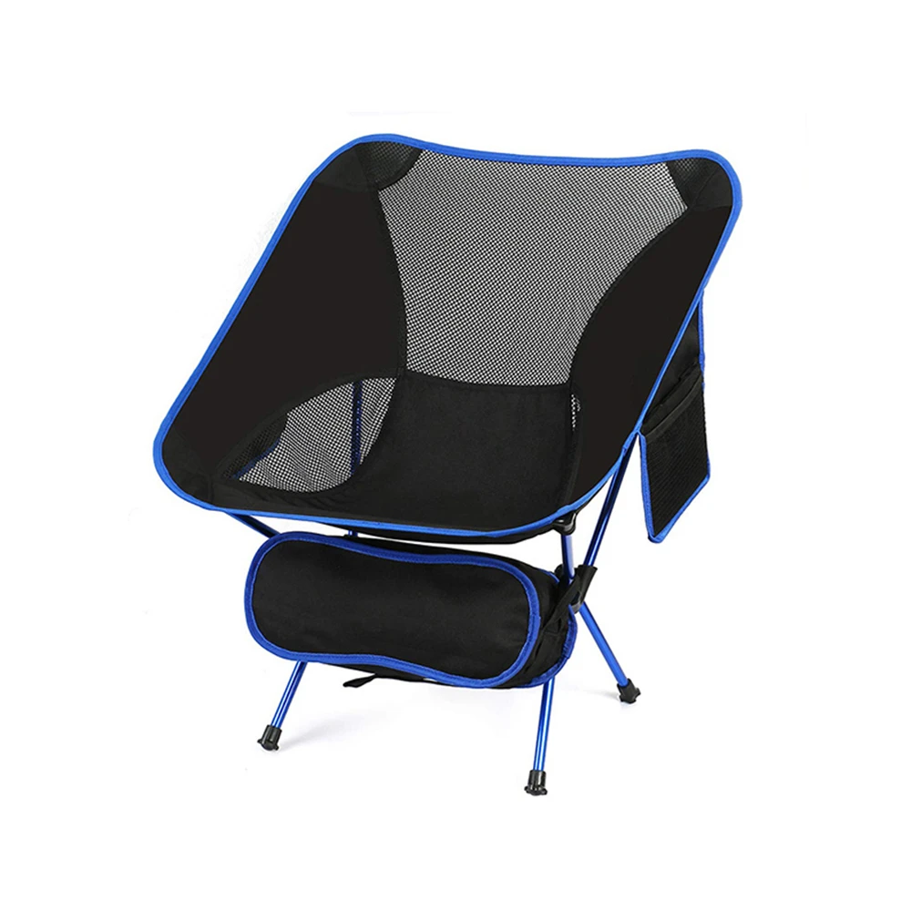 Portable custom outdoor camp collapsed chairs oxford cloth foldable chairs 0.9kg ultralight folding camping chairs beach