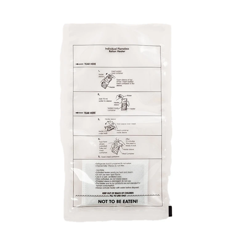 Portable Disposable Self Heating Bag Food Warmer On The Go Heating Bag