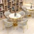 Import Postmodern luxury stainless steel marble coffee shop cafe restaurant chairs and tables from China
