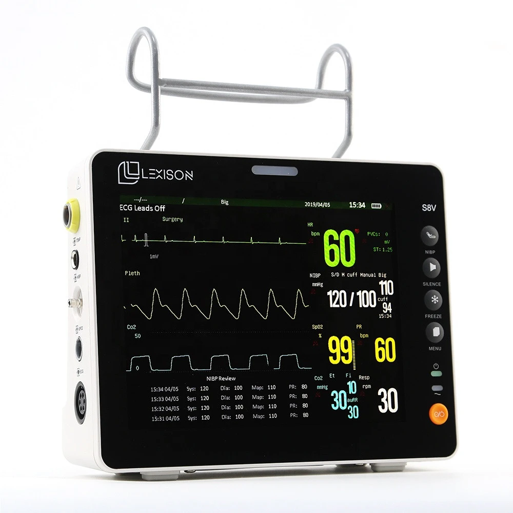 PPM-S8V Professional Veterinary use Patient Monitor with Capnograph ETCO2