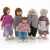 Import pretend furniture doll house wooden figures dollhouse set wooden family doll toy from China