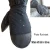 Import PRI Black Genis Cowhide  Waterproof Leather Insulated Winter Ski Gloves Ski Mittens from China