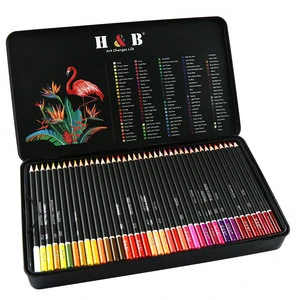 Professional 120 colors tin box packing artists colored pencil set