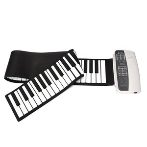 Professional 88 Keys  Roll Up Electric Piano Portable Soft Keys MIDI Keyboard Instruments With Pedals