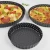 Import Professional Carbon Steel Nonstick Coating Pizza Tray Pan Black Round Pizza Pan set with Holes from China