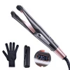 Professional Flat Iron Hair Straightener Curling Iron 2 in 1 Ceramic Straightener Electric Titanium With Curler