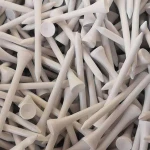professional golf product factory bulk natural wooden customized printed logo white wood golf tee