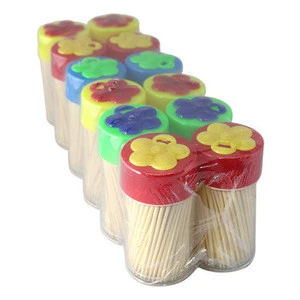 Promotion good quality wooden organic fancy fruit toothpicks