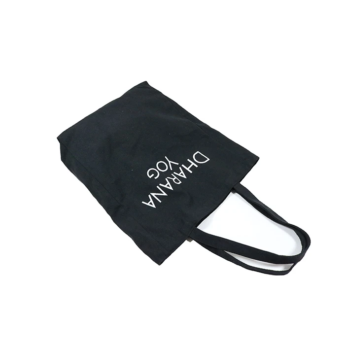 Promotion Professional Custom Handle style Black Canvas Cotton Bag