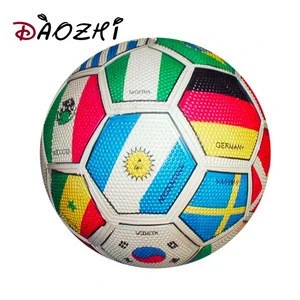 Promotional flag World Cup football rubber soccer ball for sporting team game