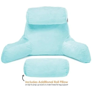 Promotional Price Back Support Pillow with Arms for Sitting Up in Bed While Gaming, Books, Watching TV