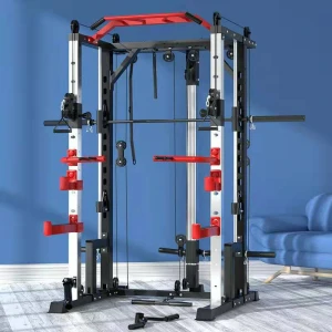 Promotional top quality space saver workout smith machine with squat rack gym commercial