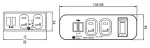 PSE 2 AC SOCKETS + 2 USB CHARGING FURNITURE PARTS