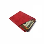 PU Leather Wallet Pocket Credit Card ID Case Holder 3M Adhesive Sticker on Android phones