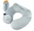 Import Push Button Soft Velvet Neck Pillow  Airplane Inflatable Travel neck Pillow from China