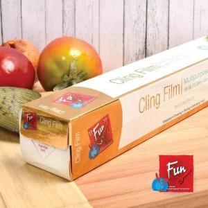 PVC cling film rolls for food wrap kitchen use
