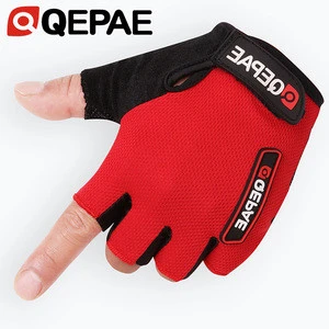 Qepae Shockproof Cycling Gloves Half Finger Gloves Fitness Men Women Skid Bike Outdoor Sports Warm Gloves Color