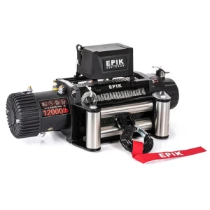 QSF 12000 pound electric winch for wire rope vehicle 12V outdoor battery type winch off-road vehicle rescue and rescue tool