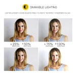 R18b Makeup 3200-5600K Photography LED Lamp 18 Inch Selfie Portable Flash Camera Ringlight lamp