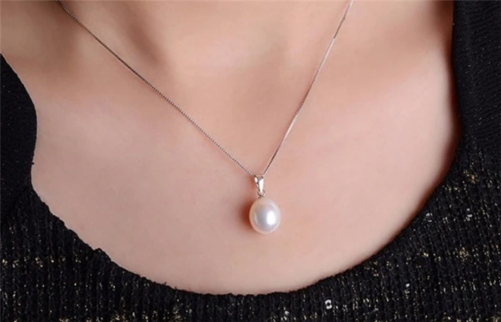 real fresh water genuine natural freshwater bridal 925 sterling silver pearl necklace jewelry jewellery gift set