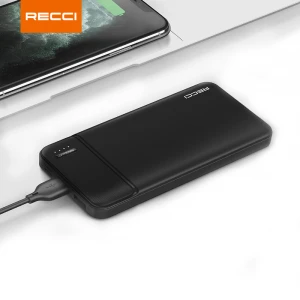 Recci best selling phone battery power bank 10000mah portable charger