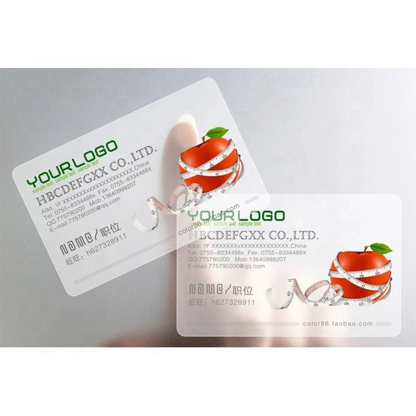Recycled CMYK Offset Printing Custom Holographic Plastic/PVC Mirror Business Card