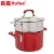 Import Red Non-stick 8.5 Aluminum Dutch Oven Casserole with Steamer Insert from China