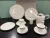 Import Restaurant Hotel Fine Bone China Tableware Porcelain Dinner Set Dishware Party Plates Dinnerware services Ceramics from China