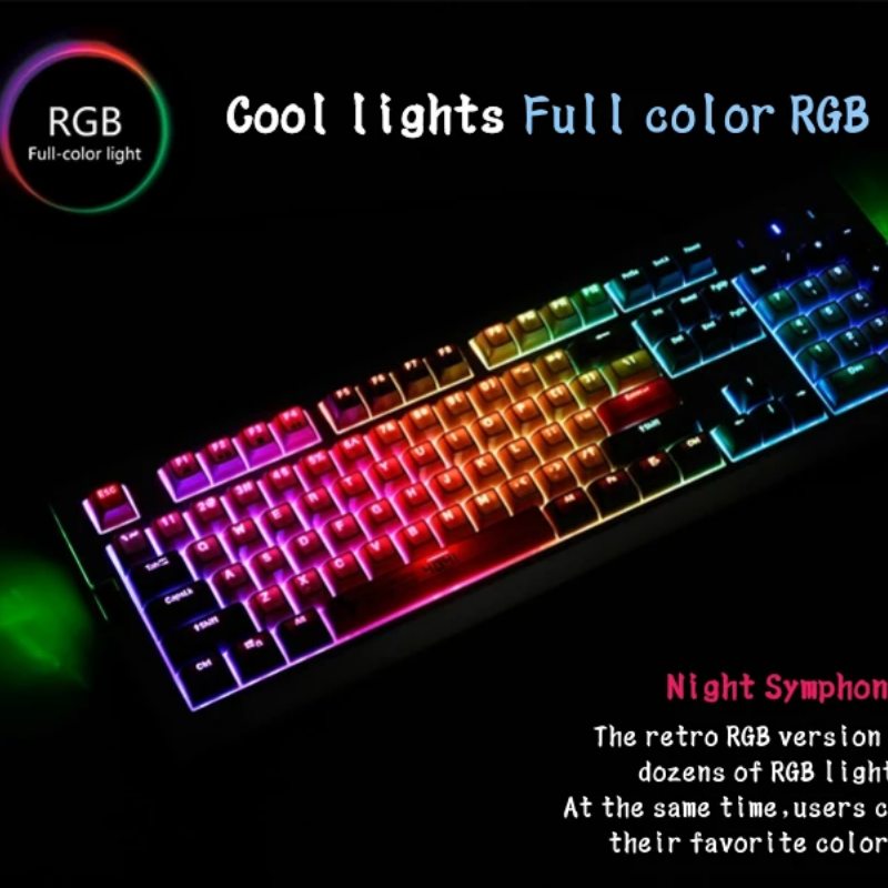 Buy Retro Mechanical Gaming Keyboard Blue Switch Two-color Sa Ball ...