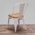 Import Retro Wrought Iron Upholstered Modern Dining Chairs from China