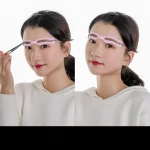 Reusable Eyebrow Drawing Guide Card Assistant Template Brow Makeup Stencil Decoration Tool Beauty Thrush Eye Brow Shaping Tool
