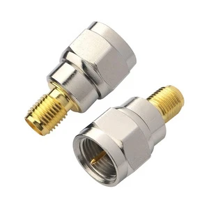 RF Coaxial Coax Adapter SMA Female to F Male Connector