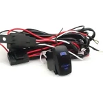 Rocker Switch LED Light Bar Wiring Harness 40A Relay for Cars Truck Motor ATV UTV Yacht