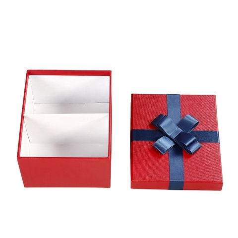 Buy Romantic Red Chocolate Packing Box With Ribbon Packaging Gift Box ...