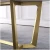 Import Rose gold stainless steel base dining table with marble design from China
