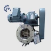 Rotary valve with gear motor and chain drive system