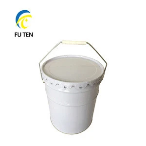 Round metal bucket for paint use small 10L paint pail with flower metal lid