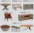 Import Round Shape Iron Base Wooden Top Set of 3 Table Longlasting Quality Wooden Iron Table from India