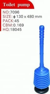 Rubber Plastic Toilet Plunger with Handle Wholesale
