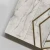 Samistone Bianco Carrara Stone Mixed Brass Watejet Mosaic Marble Mosaic Tile
