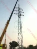 Section Angular Steel Lattice Tower for Electrical Power Transmission Line Designing / OEM &amp; ODM / Site Service