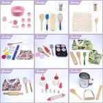 Set Of Kids Rolling Pin Kitchen Cake Baking Tool And Tools